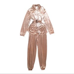 Two piece velvet set